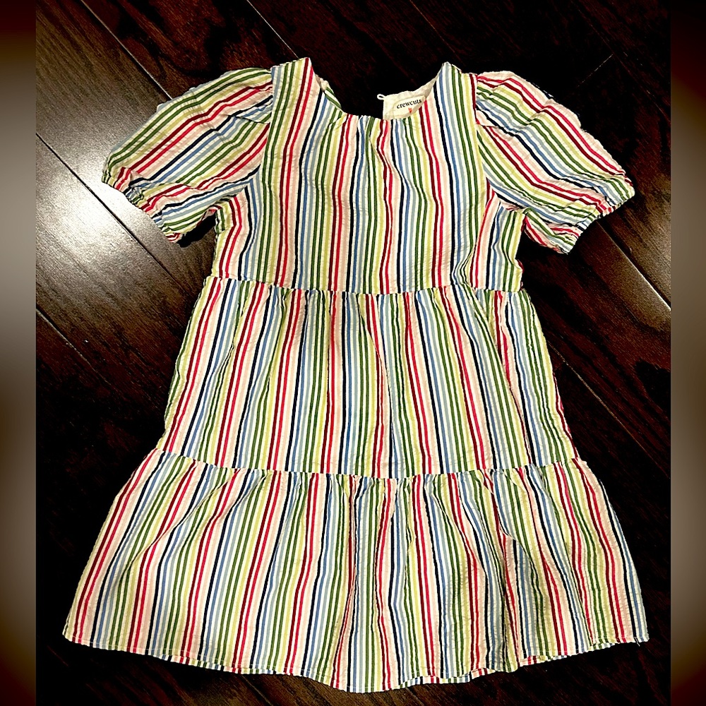 Girls Crewcuts Seersucker Multi-color dress 5T